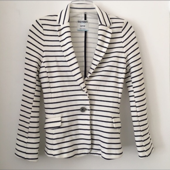 Old Navy Striped Jersey Blazer - Picture 1 of 2
